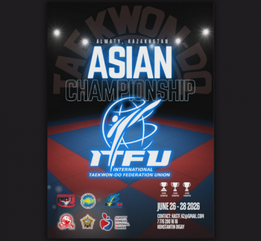 El Campeonato Asiático ITFU 2026 llega a Almaty: una cita histórica para el Taekwon-Do continental