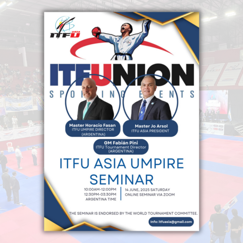 ITFU Asia alza la voz del arbitraje: Seminario internacional con figuras de talla mundial