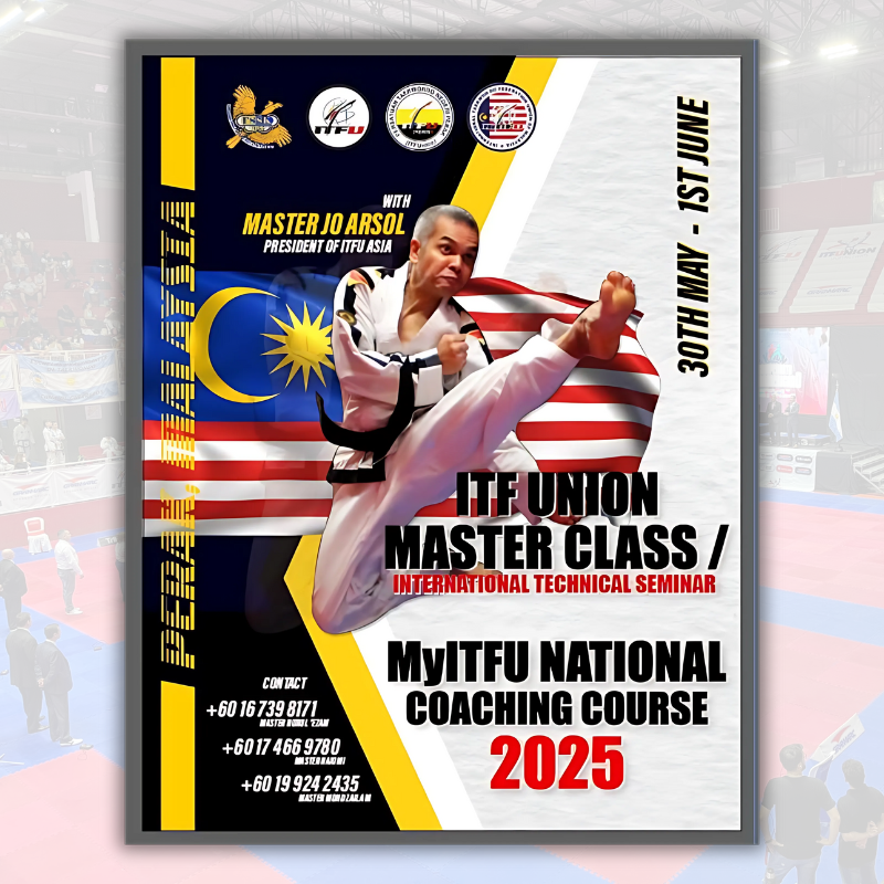 Malasia se transforma en el corazón técnico del Taekwon-Do con el Master Class ITFU y curso nacional 2025