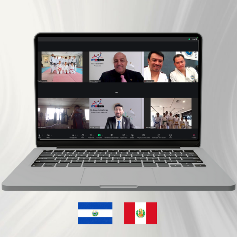 Histórico examen en El Salvador: El Instructor René Maximiliano Vides obtiene su 6º Dan en una jornada continental que continuó con el examen de Perú